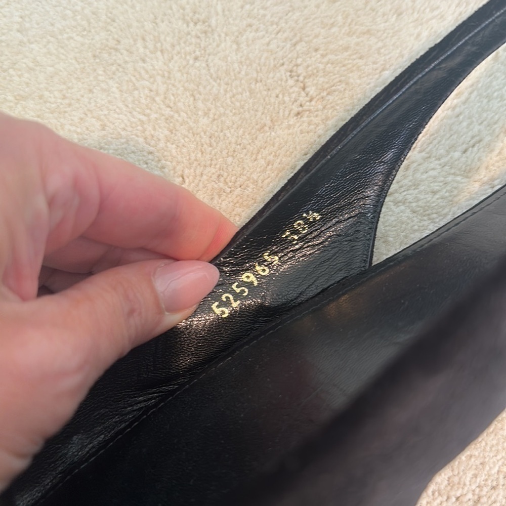 Balenciaga Black Velvet BB Knife Slingback Flats Shoes Pointy Toe Size 8.5 - Picture 11 of 11